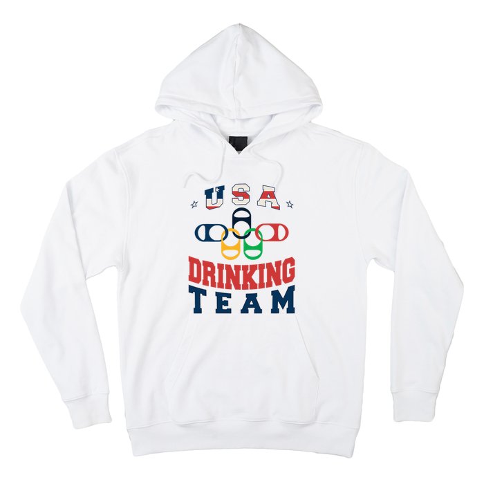 Usa Drinking Team Beer Party Memorial Day American Flag Hoodie