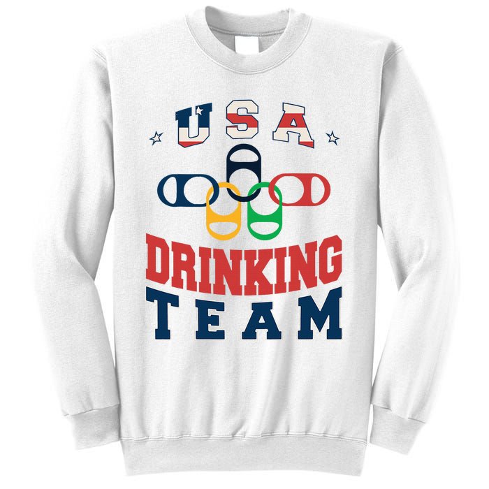 Usa Drinking Team Beer Party Memorial Day American Flag Sweatshirt