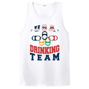 Usa Drinking Team Beer Party Memorial Day American Flag PosiCharge Competitor Tank