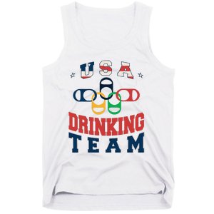 Usa Drinking Team Beer Party Memorial Day American Flag Tank Top