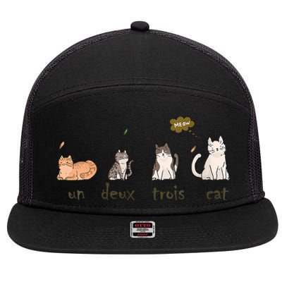 Un Deux Trois Cat 7 Panel Mesh Trucker Snapback Hat