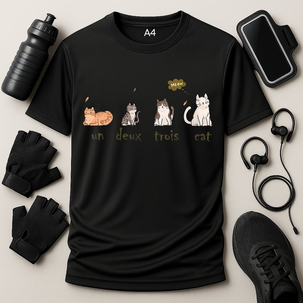 Un Deux Trois Cat Performance Shirt