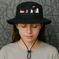 Un Deux Trois Cat Bucket Hat
