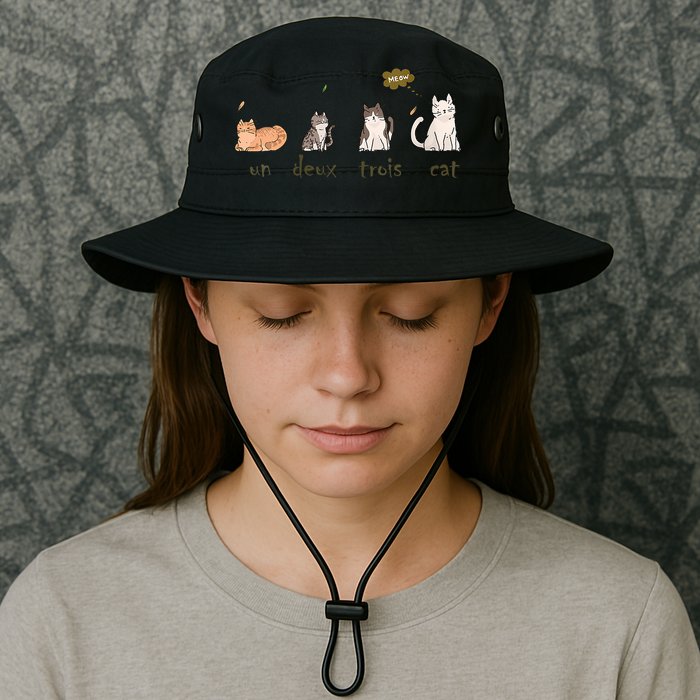 Un Deux Trois Cat Bucket Hat