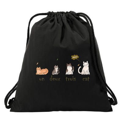 Un Deux Trois Cat Drawstring Bag