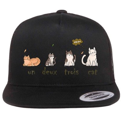 Un Deux Trois Cat Flatbill Hat