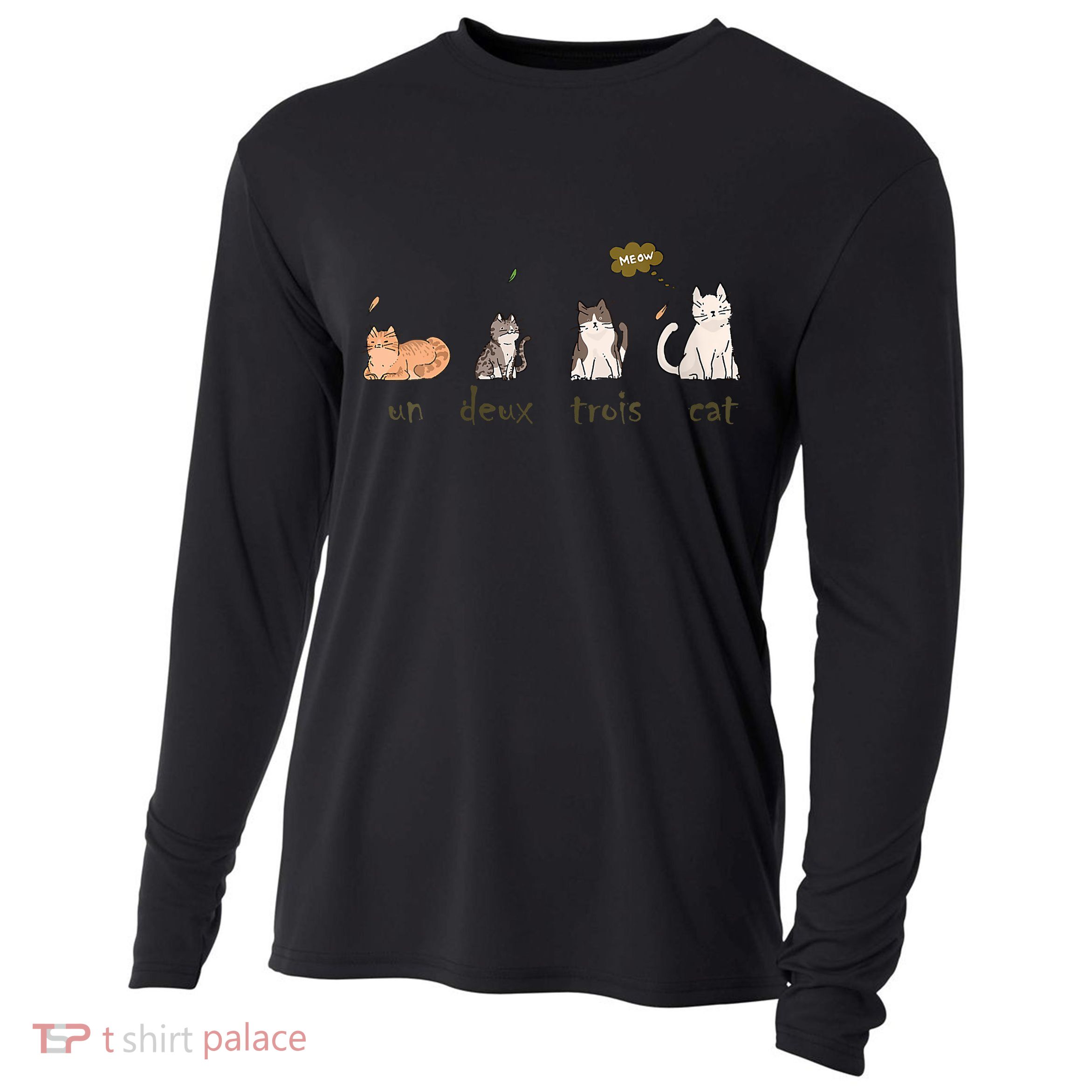 Un Deux Trois Cat Cooling Performance Long Sleeve Crew