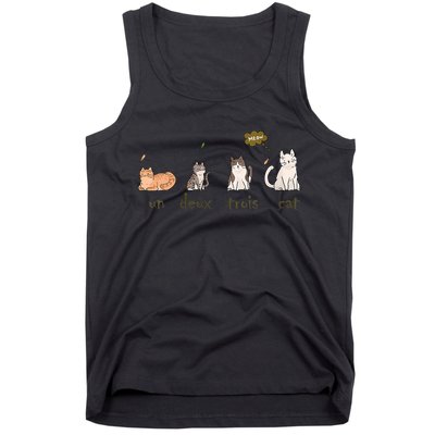 Un Deux Trois Cat Tank Top