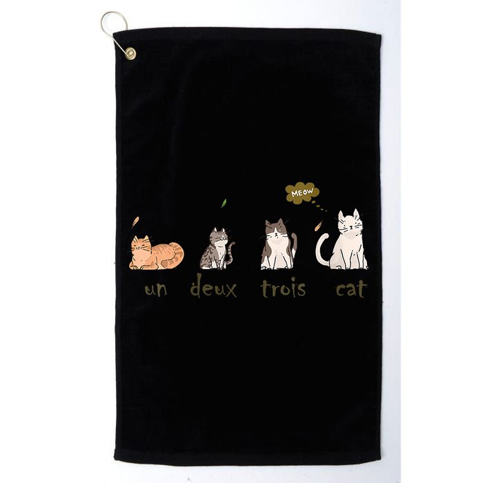 Un Deux Trois Cat Golf Towel