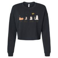 Un Deux Trois Cat Cropped Pullover Crew