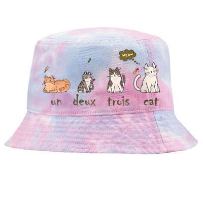 Un Deux Trois Cat Tie-Dyed Bucket Hat