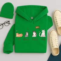Un Deux Trois Cat Hoodie