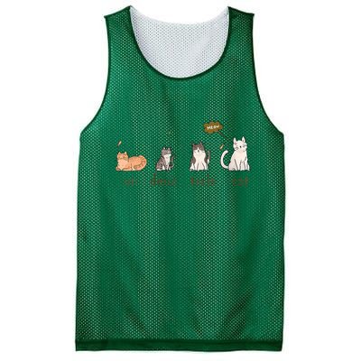 Un Deux Trois Cat Mesh Reversible Basketball Jersey Tank
