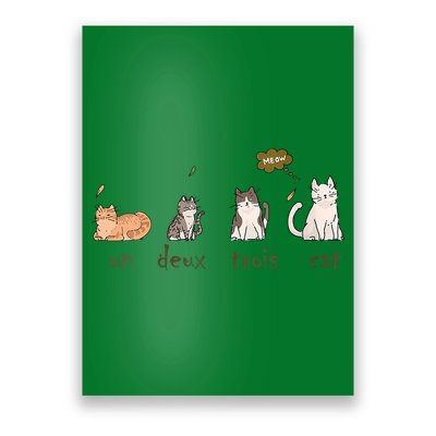 Un Deux Trois Cat Poster