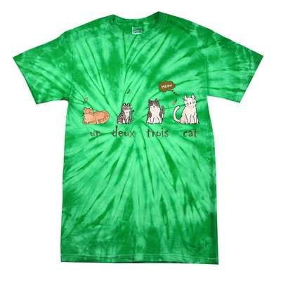 Un Deux Trois Cat Tie-Dye T-Shirt