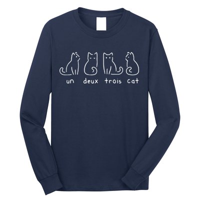 Un Deux Trois Cat Funny Long Sleeve Shirt