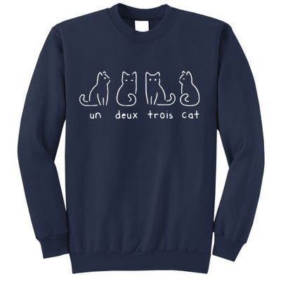 Un Deux Trois Cat Funny Sweatshirt