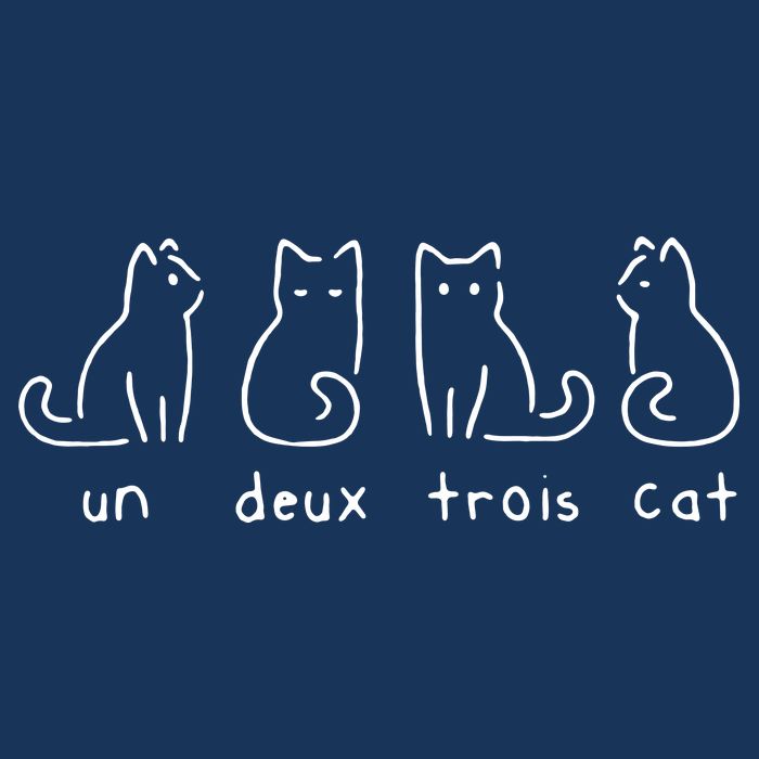 Un Deux Trois Cat Funny Bucket Hat