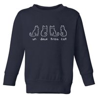 Un Deux Trois Cat Funny Toddler Sweatshirt