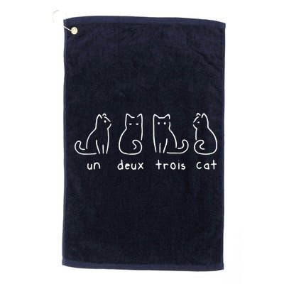Un Deux Trois Cat Funny Golf Towel
