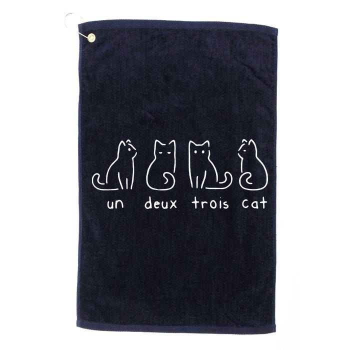 Un Deux Trois Cat Funny Golf Towel
