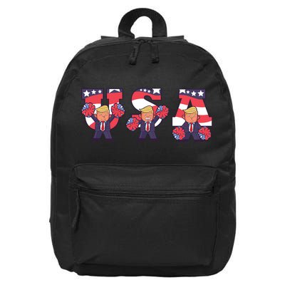 USA Donald Trump Cheer Cartoon 16 in Basic Backpack