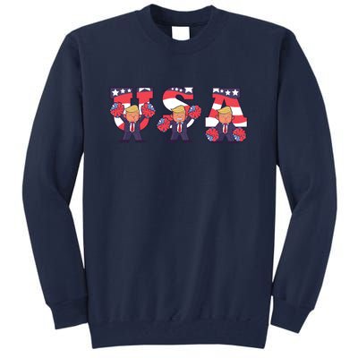 USA Donald Trump Cheer Cartoon Tall Sweatshirt