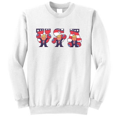 USA Donald Trump Cheer Cartoon Sweatshirt