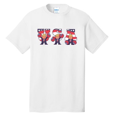 USA Donald Trump Cheer Cartoon Tall T-Shirt