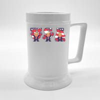 USA Donald Trump Cheer Cartoon Beer Stein