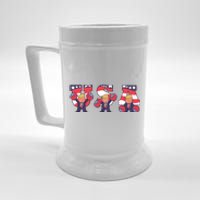 USA Donald Trump Cheer Cartoon Beer Stein