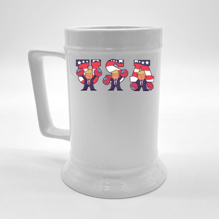 USA Donald Trump Cheer Cartoon Beer Stein