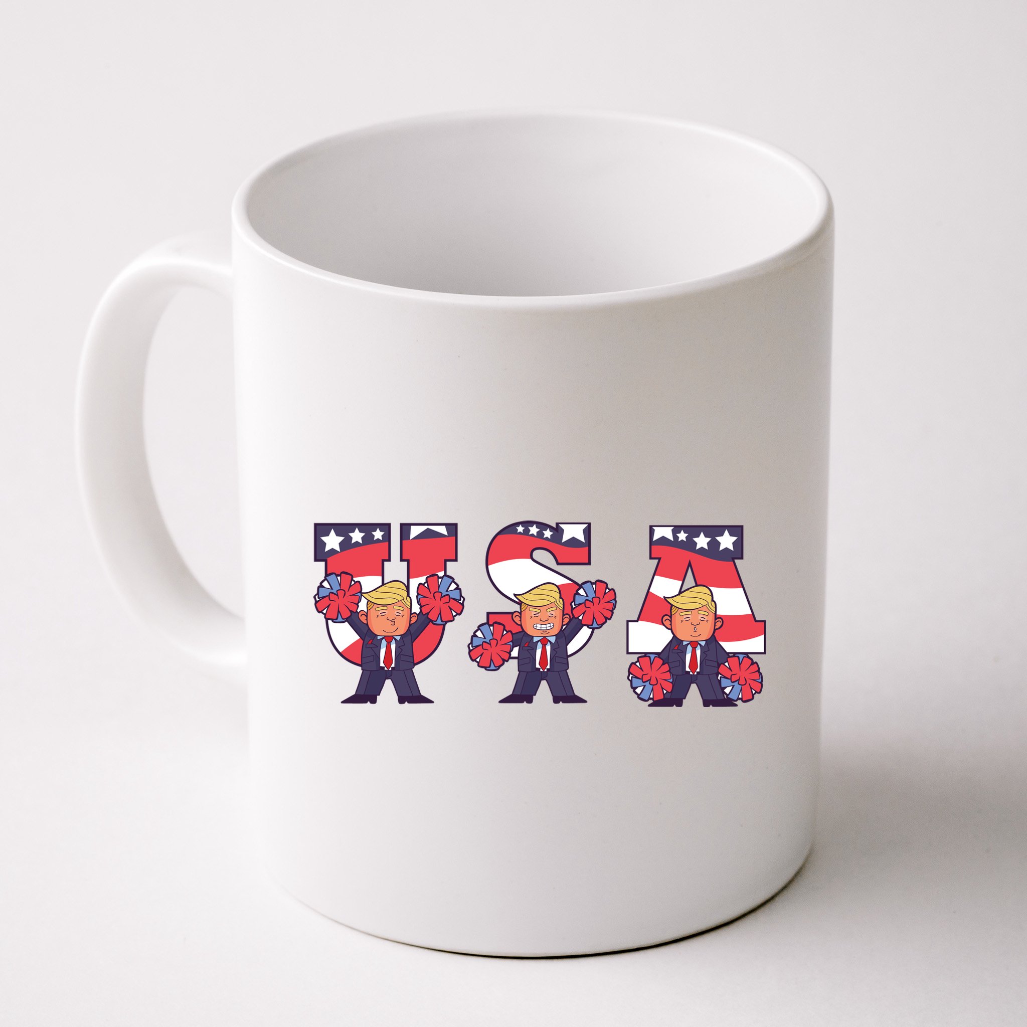 USA Donald Trump Cheer Cartoon Mug