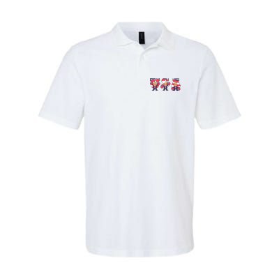 USA Donald Trump Cheer Cartoon Softstyle Adult Sport Polo