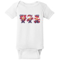 USA Donald Trump Cheer Cartoon Baby Bodysuit