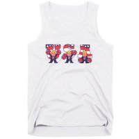 USA Donald Trump Cheer Cartoon Tank Top