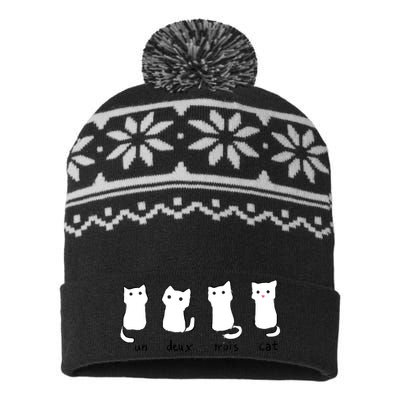 Un Deux Trois Cat USA-Made Snowflake Beanie