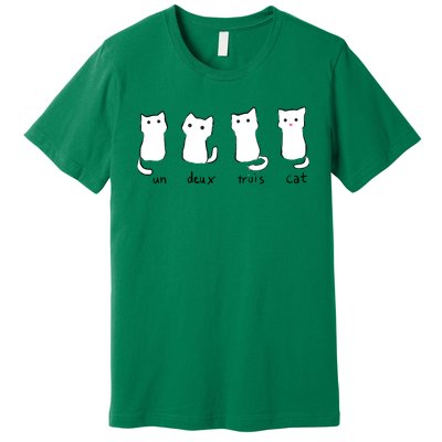 Un Deux Trois Cat Premium T-Shirt