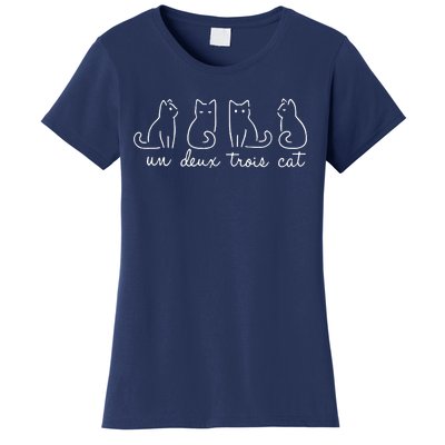 Un Deux Trois Cat Animals Cute Lovey Cat Women's T-Shirt