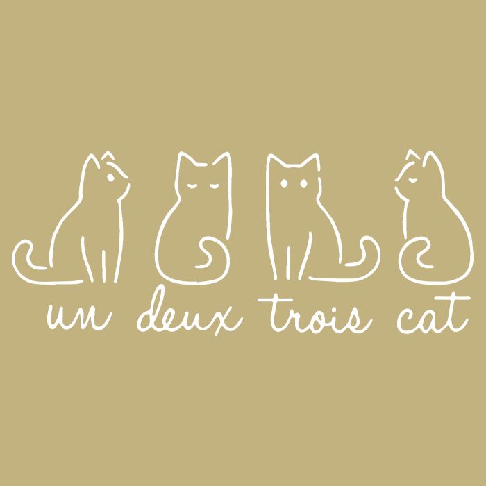 Un Deux Trois Cat Animals Cute Lovey Cat Performance Shirt