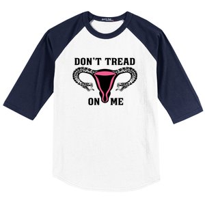 Uterus Dont Tread On Me Baseball Sleeve Shirt