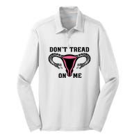 Uterus Dont Tread On Me Silk Touch Performance Long Sleeve Polo