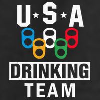 USA Drinking Team Beer Party Funny 7 Panel Mesh Trucker Snapback Hat