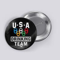 USA Drinking Team Beer Party Funny Button