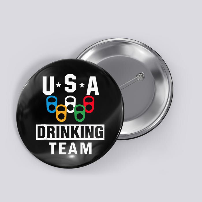 USA Drinking Team Beer Party Funny Button