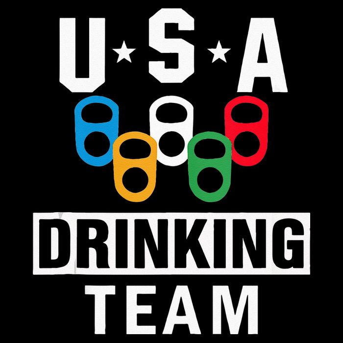 USA Drinking Team Beer Party Funny Button