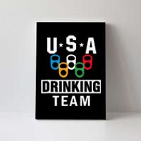 USA Drinking Team Beer Party Funny Canvas