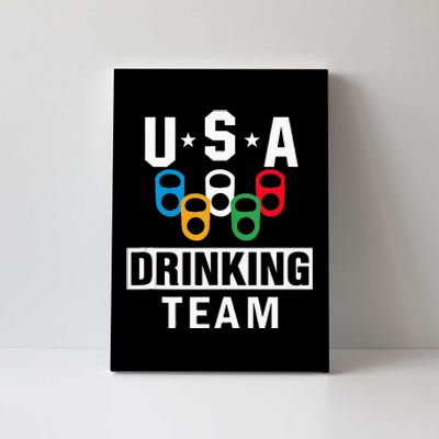 USA Drinking Team Beer Party Funny Canvas