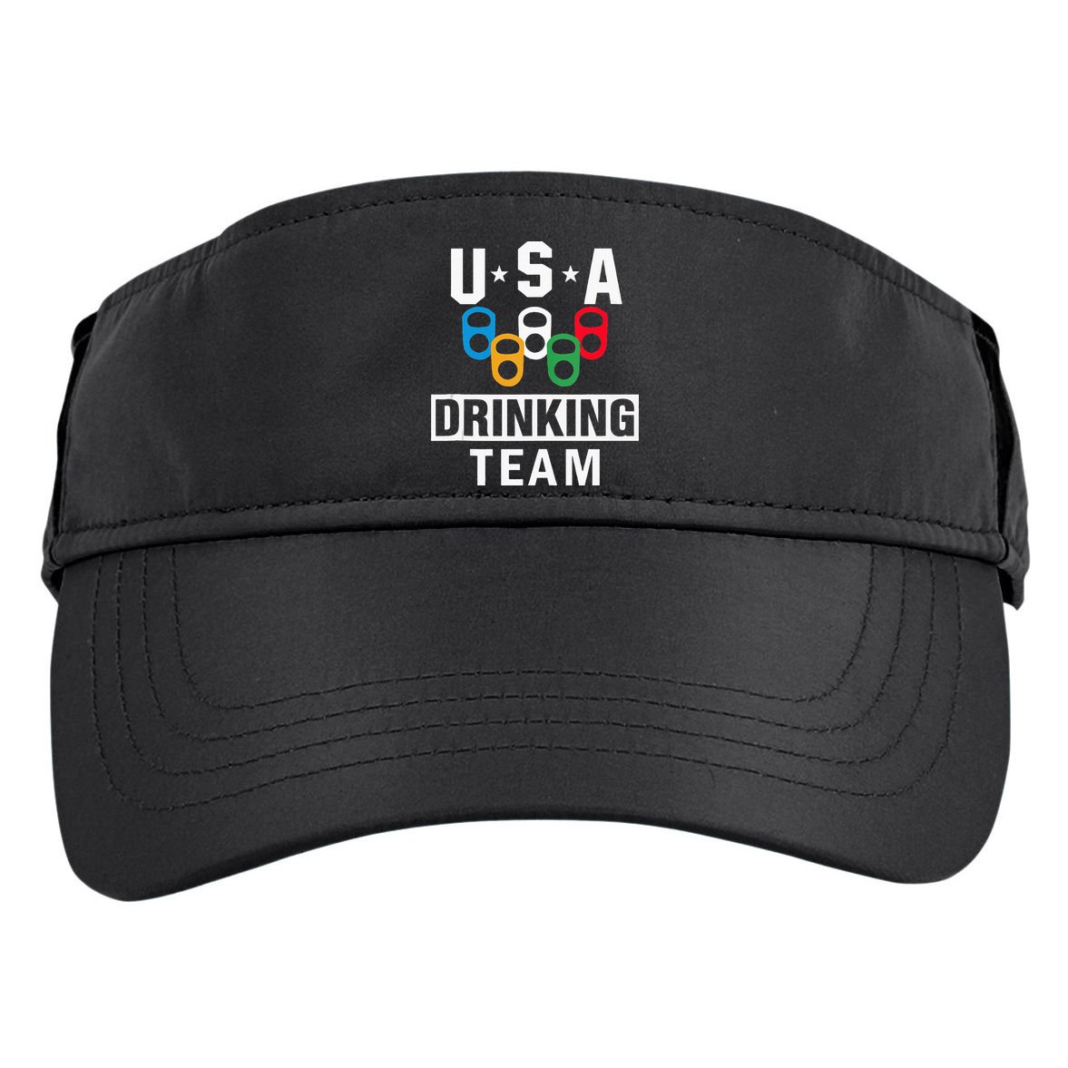 USA Drinking Team Beer Party Funny Adult Drive Performance Visor