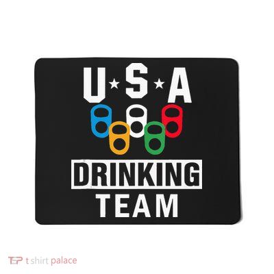 USA Drinking Team Beer Party Funny Mousepad